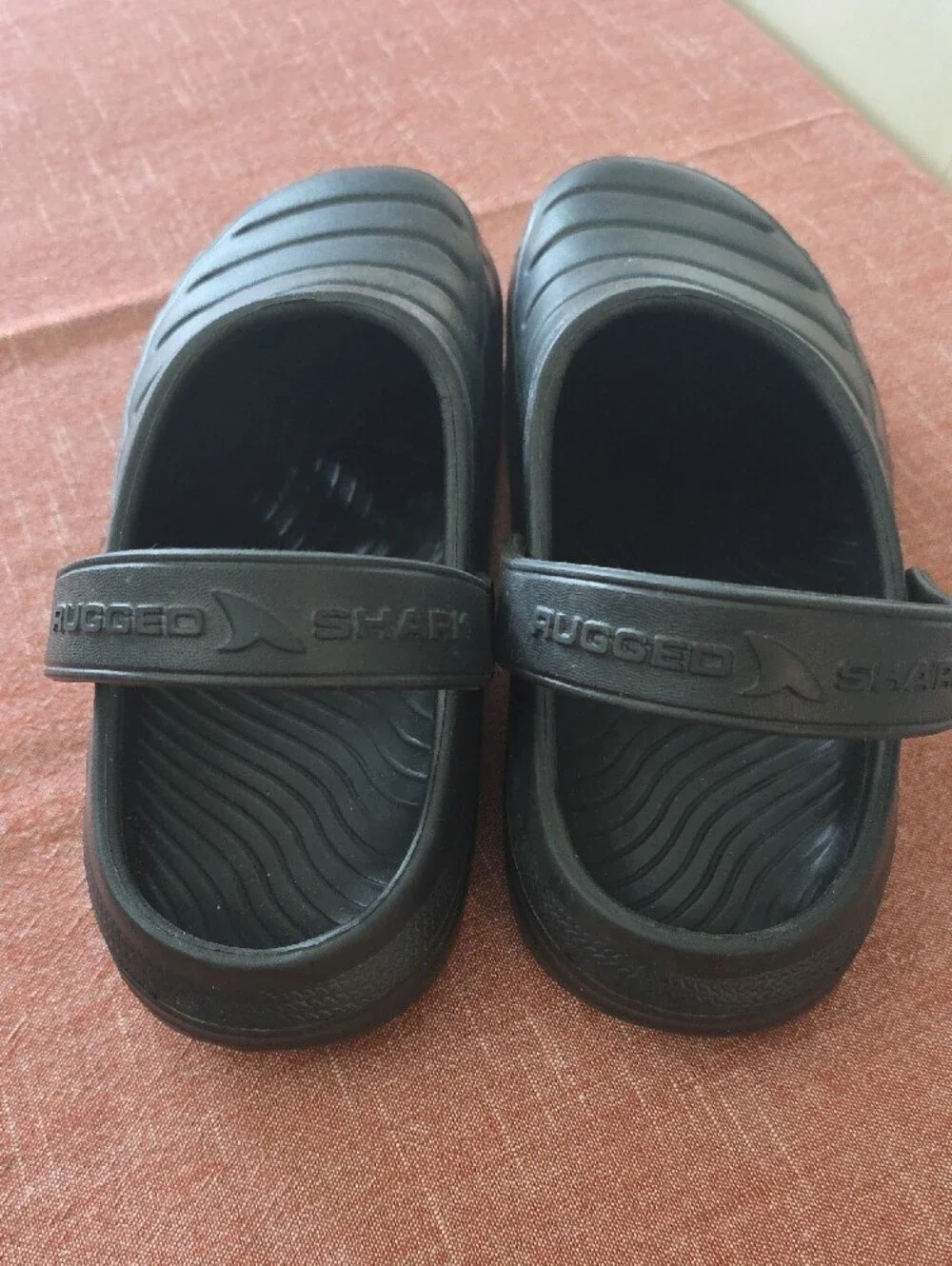 Men's Black Lightweight Slip-On Clogs with Adjustable Heel Strap